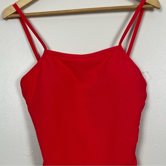 NWOT WILO THE LABEL HOT PINK RIBBED ONE PIECE SWIMSUIT - Picture 4 of 10